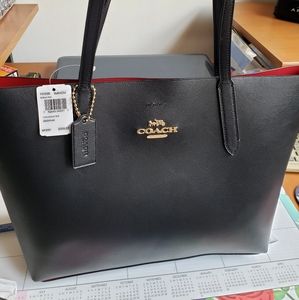 COACH Large Avenue Leather Tote